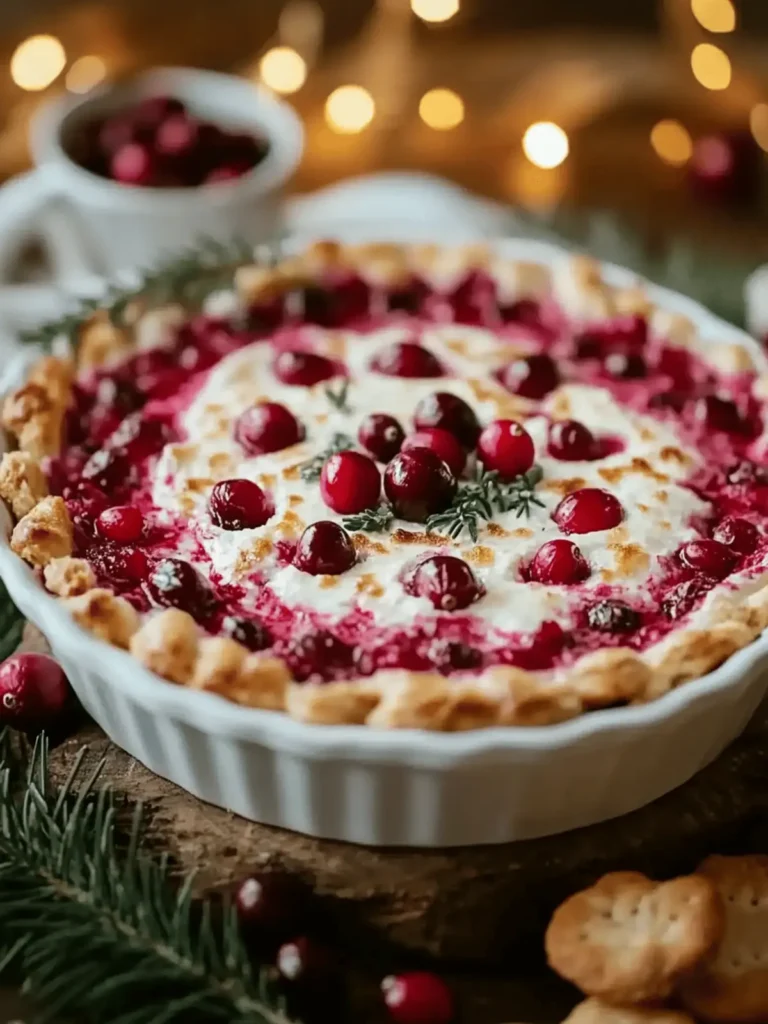 Baked Cranberry Cream Cheese Dip: A Dreamy Holiday Treat